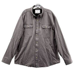 Poncho Shirt Men's XL Gray Vented Fishing Performance Gorpcore Camping Workwear